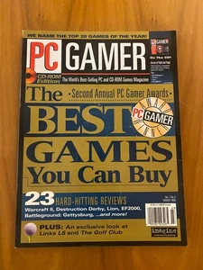 PC Gamer Magazine March 1996 Vol 3 No 3 Best Video Games Computer Graphics Vtg - Picture 1 of 9