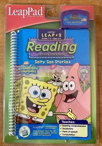 New SPONGE BOB LeapFrog LeapPad LEAP 2 Reading Age 6-8 Grade 1-3 Salty Sea Story - Picture 1 of 4
