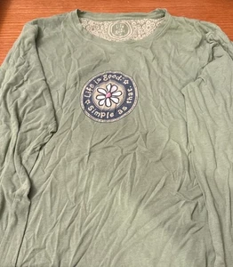 Damen Langarmshirt Life Is Good Größe L - Bild 1 von 8