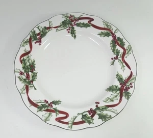 Charter Club Christmas Plate Winter Garland Decorative Only 11.5" Ht 1.5" - Picture 1 of 10