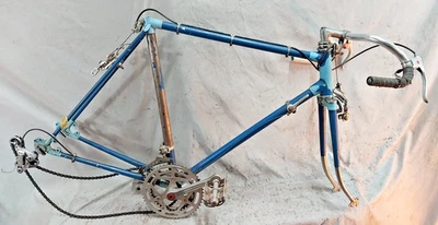 65' japanischer Fixie Touring Rennrad Rahmen 59cm groß Lugged Stahl Commuter Cafe - Bild 1 von 4