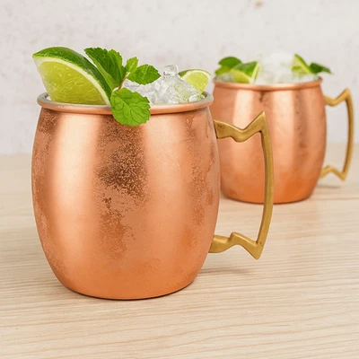 Moscow Mule Mug Stainless Steel Beer Cup Cocktail Mug Coffee Cup 530ml - image 1 of 4