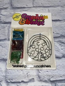 Vtg Make It Bake It "Makit & Bakit"/Stained Classic Stained Suncatcher Tree New - Picture 1 of 3