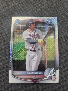 Bowman Chrome Diego Tornes 2025 #BCP-214 Mega Box Mojo Refractor Braves - Imagen 1 de 2