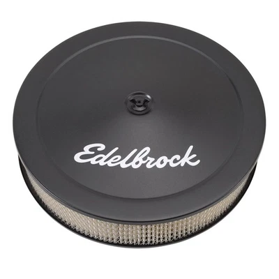 Edelbrock 空气净化器组件 1223;Pro-Flo 黑色,纸 14 x 3 圆形,5-1/8 — 第 1/2 张图片