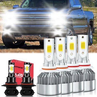 For Chevy Silverado 3500 Classic 2007-2007 LED Headlight High+Low+Fog Light Bulb - Image 1 of 4