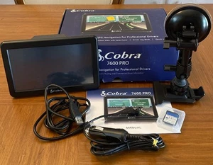 Cobra 7600 PRO Professional Truck Driver 7" Touchscreen GPS Navigation w/ Manual - Zdjęcie 1 z 22
