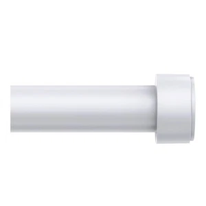 Varillas de cortina para ventanas 32-96 pulgadas, 1 pulgada ajustable - blancas - Imagen 1 de 5