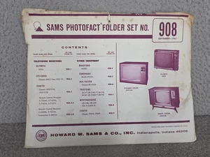 SET CARTELLE FOTOFATTO SAMS N. 908 1967 Schemi TV d'epoca e MANUALI DI SERVIZIO  - Foto 1 di 7