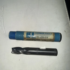 Fresadora de extremo de carburo Robb Jack TR-404-16 4 flautas de longitud estándar grado Tuffy - Imagen 1 de 5