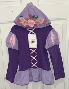 Only Little Once Boutique Princess Rapunzel Hoodie Top Girls Size 2 3 2T 3T - Picture 1 of 8