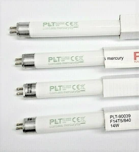 4x PLT F14T5/840 14W T5 4000K Cool White Linear Fluorescent Tube Light Bulb - Picture 1 of 4
