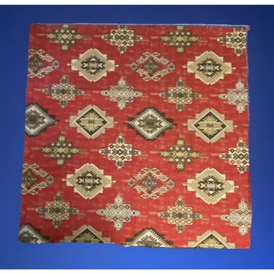 Clarke and Clarke Konya Crimson Heavy Brocade Fabric Sample 25"x25" - Image 1 of 3