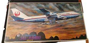 Rare  Boeing 747 JAL Jumbo  Nitto No. 340-4500 1:100  1 st release 1971 - Foto 1 di 20