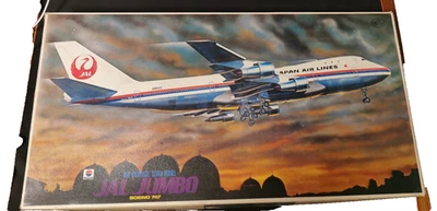 Rare  Boeing 747 JAL Jumbo  Nitto No. 340-4500 1:100  1 st release 1971 - Immagine 1 di 4