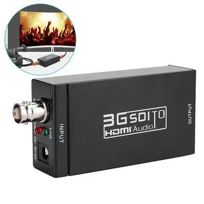 SDI To Converter Camera To TV High Definition Box Black 3G-SDI - Image 1 of 4