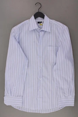 ✨ BOSS by Hugo Boss camicetta per uomo taglia Hemdgröße 41, L, 52 rigato blu ✨ - Immagine 1 di 4