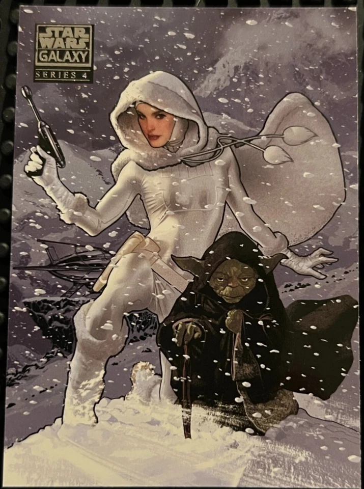 STAR WARS GALAXY SERIES 4 2009 #19 PADME AMIDALA SNOW BUNNY ADAM HUGHES - Image 1 of 1