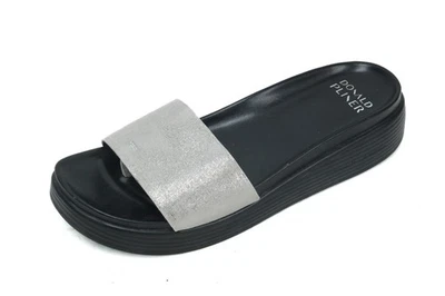Sandalias Donald Pliner Fiji Mujer Zapatos Tanga Plataforma Deslizable Metálico talla 9 Foto 1 de 4