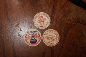 3 Vintage Milch Kronkorken Alabama College Galena Pure Fresh Milk - Bild 1 von 2