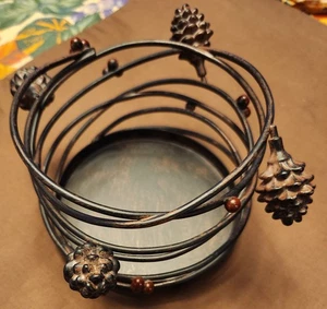 Candelabro Yankee Candle Piña y Baya Roja Metal Marrón - 4.5"W x 3"T - Imagen 1 de 3