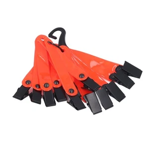 12pcs Trail Markers High Visibility PVC Road Sign Clips Reflector Clips For Tre - Picture 1 of 12