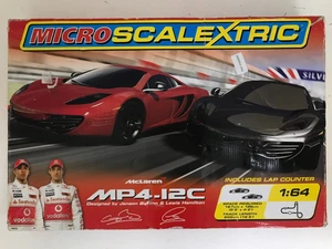 Micro Scalextric Mclaren MP4-12C 1:64 mit Rundenzähler verpackt komplett - Bild 1 von 10