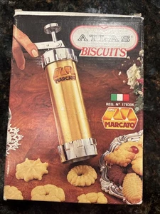 Prensa de galletas/galletas Marcato Atlas vintage hecha en Italia 178306 - Imagen 1 de 4
