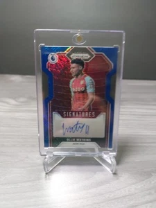 Ollie Watkins 2021-22 Panini Prizm Blue Shimmer Auto SP Premier League Aston - Picture 1 of 6