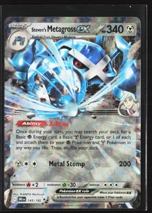 Steven's Metagross ex 145/182 SV10: Destined Rivals Pokemon - Picture 1 of 2