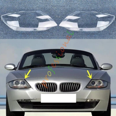 Cubierta de reemplazo de lente transparente para faros laterales + sellador BMW Z4 E85 2004-2008 Foto 1 de 4