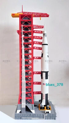 1/200 Saturn-5 Launching Tower Frame Model Rocket Painted Model Set Toy Gifts - Image 1 of 4