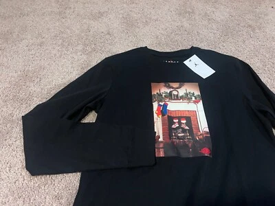 Nike Air Jordan i 1 Santa Claus chimney Christmas long sleeve t shirt white 2XL - Image 1 of 4