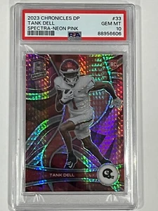 2023 Tank Dell Panini Chronicles DP #'d/75 - Spectra Rosa Neon PSA 10 🔥POP 1🔥 - Foto 1 di 5