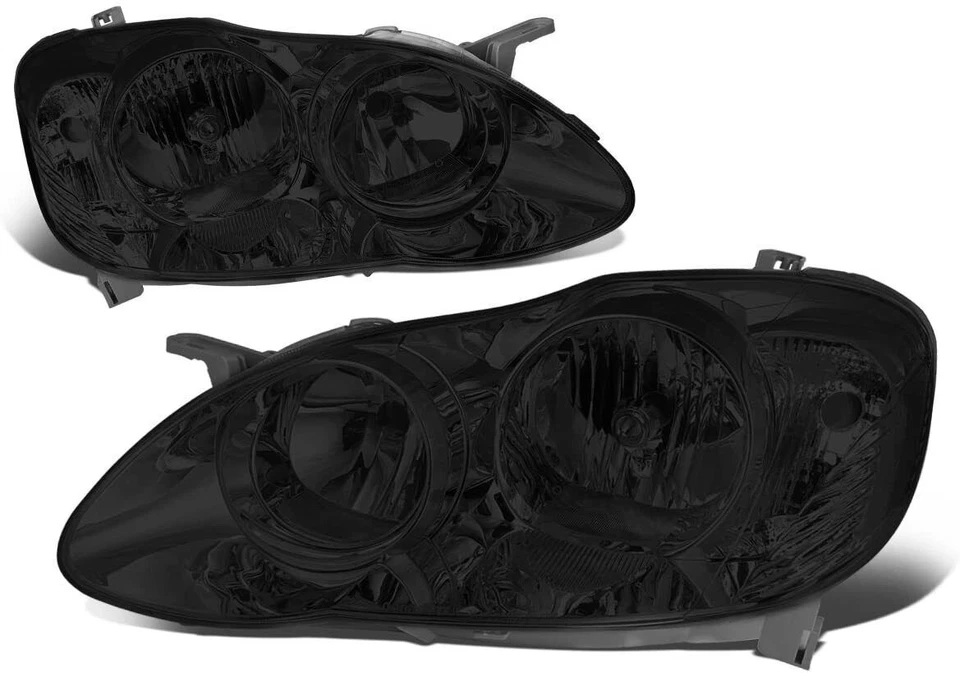 Smoke Len OE Style JDM Head Lights Lamps Assembly For 2003-2008 Toyota Corolla - Image 1 of 4