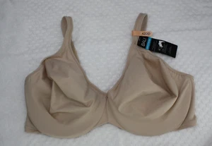NWT BALI smoothing bra DF3383 cushioned straps BEIGE 42DD - Picture 1 of 6