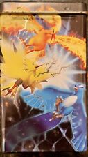 Pokemon 2004 Rare Empty Metal EX Tin Zapdos, Moltres, Articuno Legends Rare