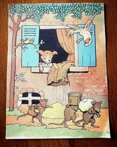 FEUILLE TIRÉE DU LIVRE DE BENJAMIN RABIER - A ENCADRER POUR CHAMBRE ENFANT 22X30 - Picture 1 of 1
