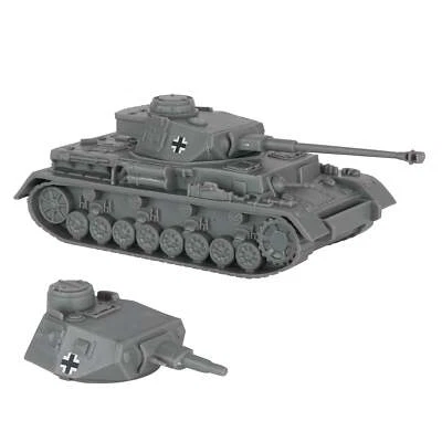 BMC CTS WW2 German Panzer IV Tank Classic Toy Soldier GRAY Plastic Army Vehicle - Image 1 of 4