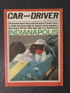 Car & Driver Magazine August 1965 Indianapolis 500 - Plymouth Sport Fury - 223 - Picture 1 of 2
