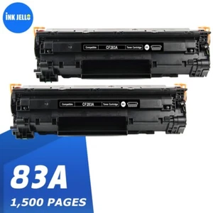 2 Toner Cartridge CF283A HP 83A LaserJet Pro M201dw M201n MFP M125a MFP - Picture 1 of 5