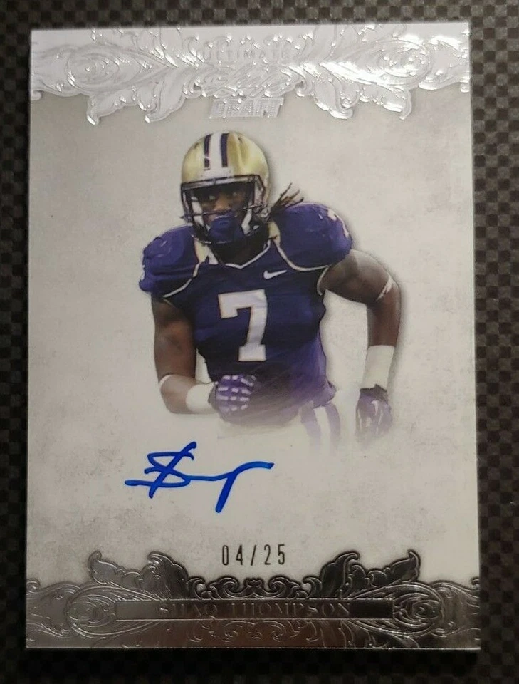 2015 Leaf Ultimate Draft Shaq Thompson Rookie AUTO 04/25 Card BA-ST1 - Image 1 of 1