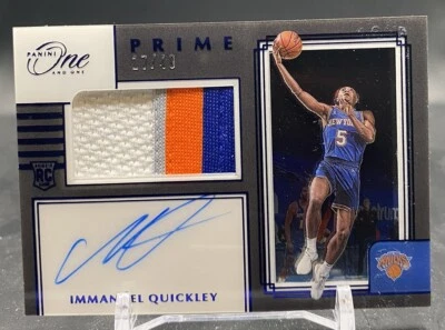 2020-21 Immanuel Quickley One And One RPA /49 RC Rookie Auto Tri Colour #PRJ-IMQ - Image 1 of 3