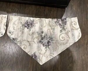 Ein (1) Ascot Volant Croscill Chambord 5 verfügbar Amethyst lila Rosen - Bild 1 von 2