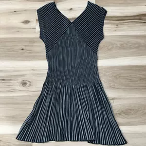 Vivienne Tam schwarz weiß Polyester Stretch Fit and Flare Vintage Kleid Damen 1 - Bild 1 von 2