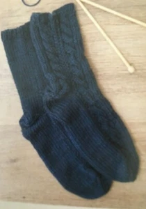 Knit Your Own Cable Wool Socks pattern Knitting crafts needlework - Picture 1 of 1
