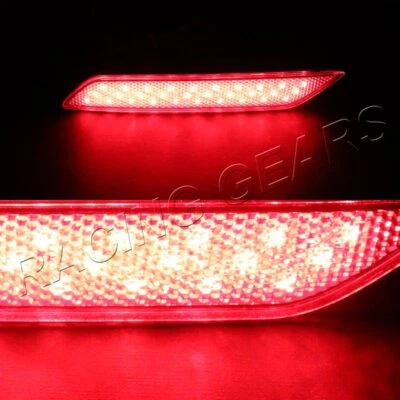 APTO HONDA CIVIC 2013-2015 4 PUERTAS LENTE ROJA 60 LED PARACHOQUES TRASERO REFLECTOR LUZ MARCADORA Foto 1 de 4