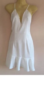Ava White Dress Ladies Size 6 Petite - Picture 1 of 5
