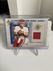 2002 Pacific - Trent Green - Kansas City Chiefs Game Worn Patch - Bild 1 von 2