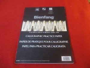 Bienfang Calligraphy Paper Practice Art Paper 47 Sheets (47-50) 9x12 - Picture 1 of 4